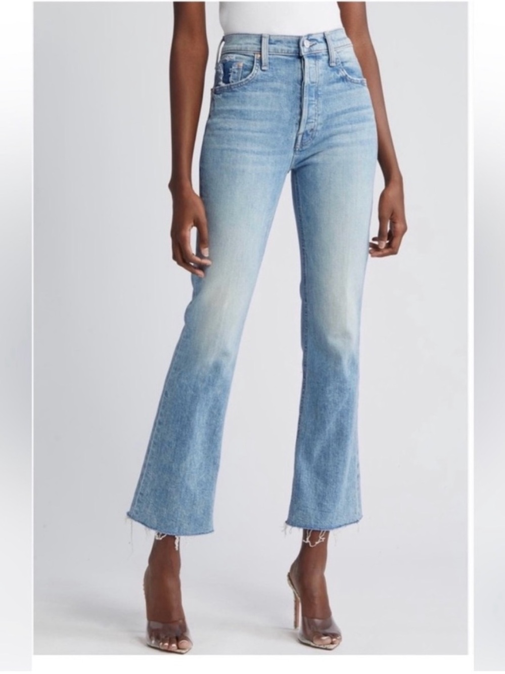 New Mother The Tripper Flood Fray Jeans